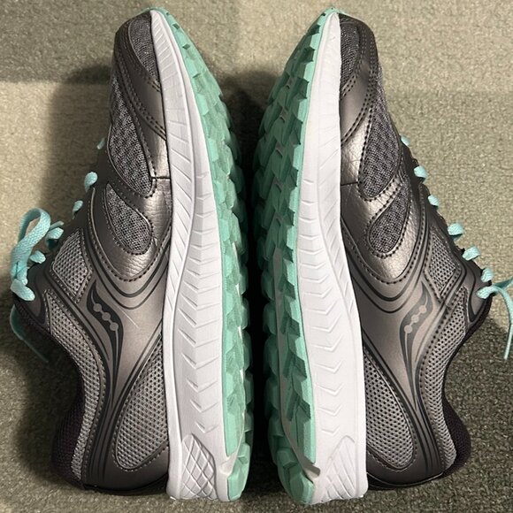 Saucony Versa Foam Cohesion 12 Gray/Seafoam Running Sneakers Women's 8W - Picture 5 of 12